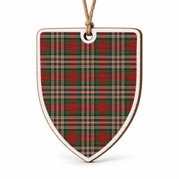 MacGill (MakGill) Tartan Shield Wood Ornament , Pick Your Clan & Regional Plaid