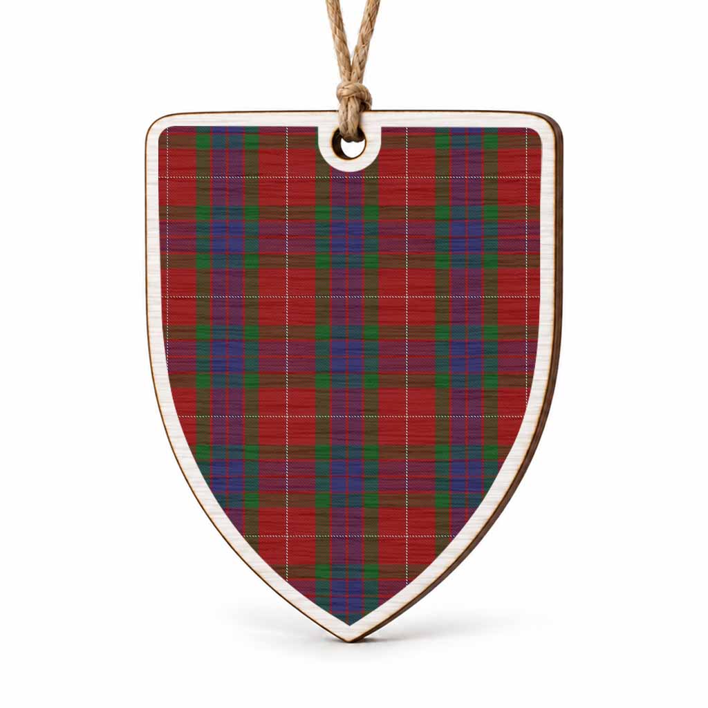 Fraser Tartan Shield Wood Ornament , Pick Your Clan & Regional Plaid