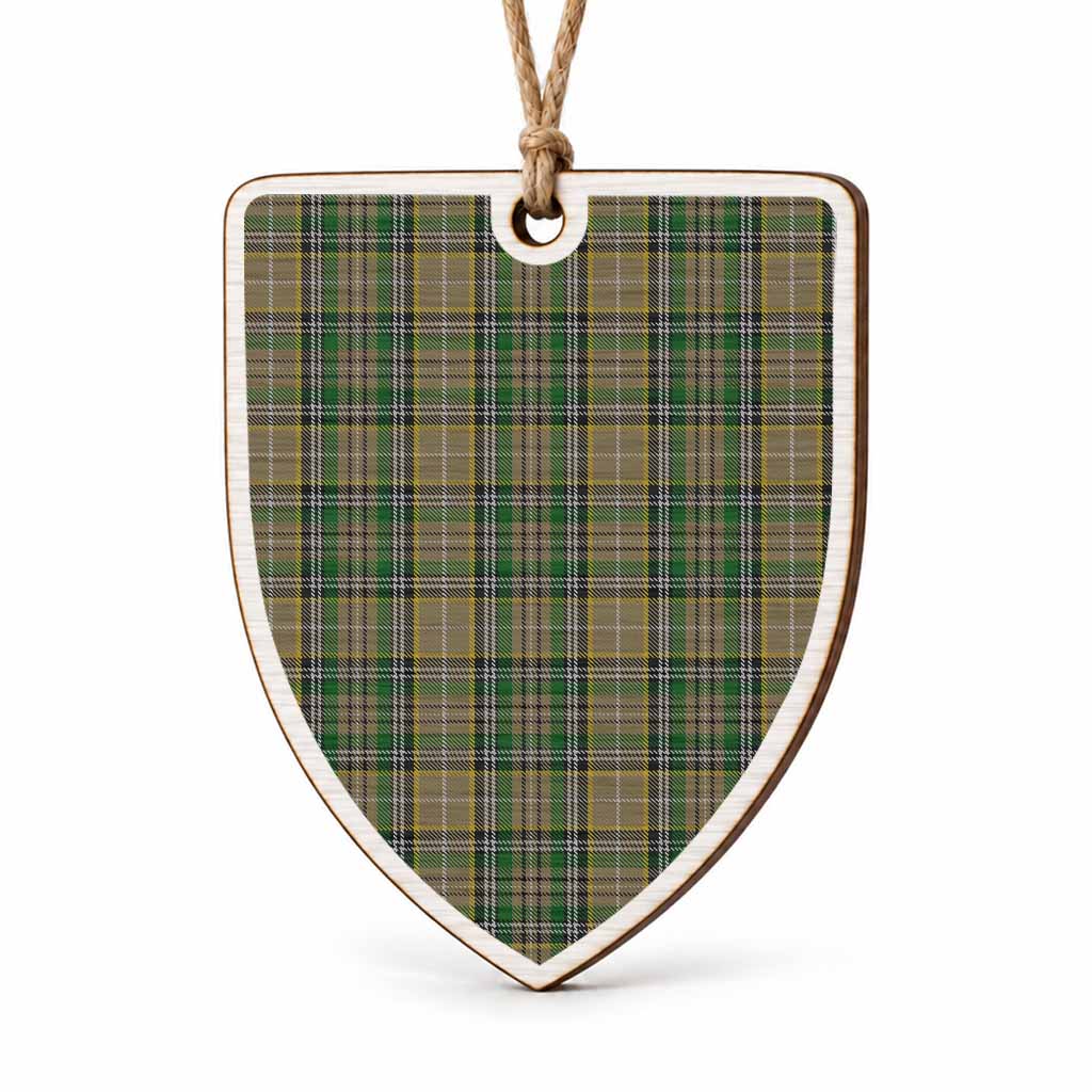 O'Farrell Tartan Shield Wood Ornament , Pick Your Clan & Regional Plaid