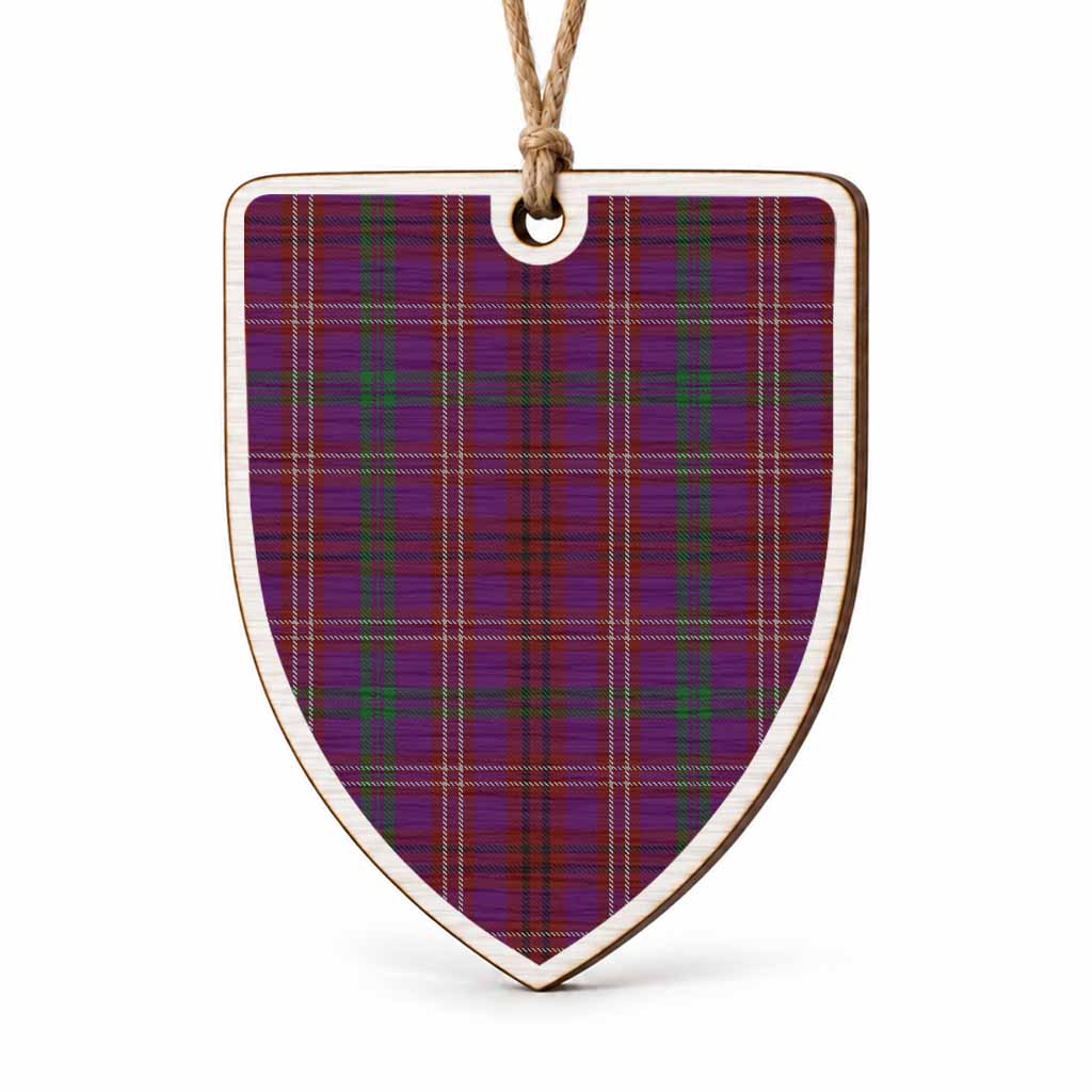 McCall (Caithness) Tartan Shield Wood Ornament , Pick Your Clan & Regional Plaid