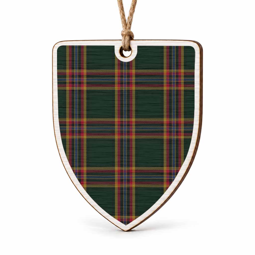 Moran Tartan Shield Wood Ornament , Pick Your Clan & Regional Plaid