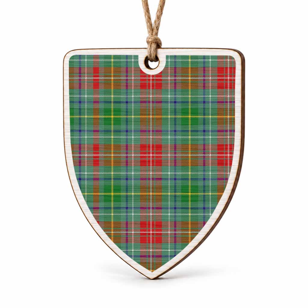 Muirhead Tartan Shield Wood Ornament , Pick Your Clan & Regional Plaid
