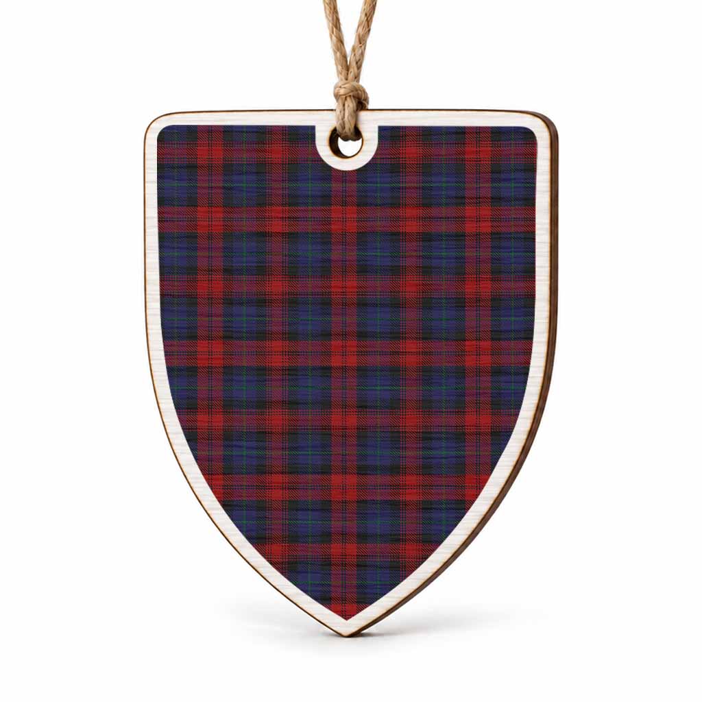 MacLachlan (McLachlan) Tartan Shield Wood Ornament , Pick Your Clan & Regional Plaid