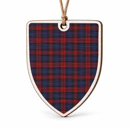 MacLachlan (McLachlan) Tartan Shield Wood Ornament , Pick Your Clan & Regional Plaid