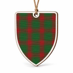 Middleton Tartan Shield Wood Ornament , Pick Your Clan & Regional Plaid