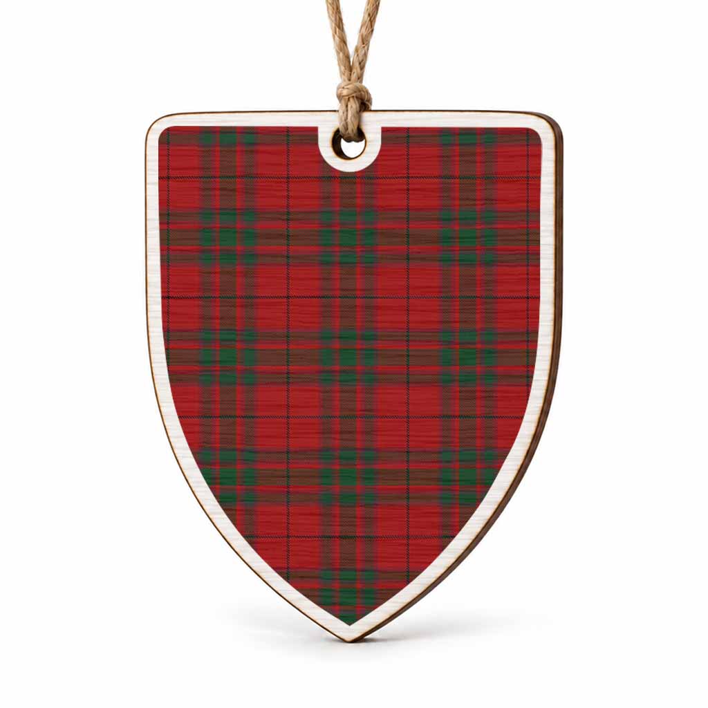 MacNab (McNab) Tartan Shield Wood Ornament , Pick Your Clan & Regional Plaid