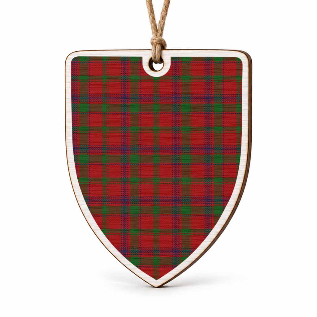 MacColl (McColl) Tartan Shield Wood Ornament , Pick Your Clan & Regional Plaid