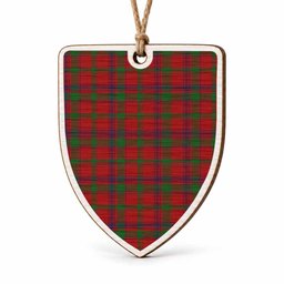 MacColl (McColl) Tartan Shield Wood Ornament , Pick Your Clan & Regional Plaid