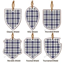 Hannay Tartan Shield Wood Ornament , Pick Your Clan & Regional Plaid