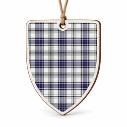 Hannay Tartan Shield Wood Ornament , Pick Your Clan & Regional Plaid