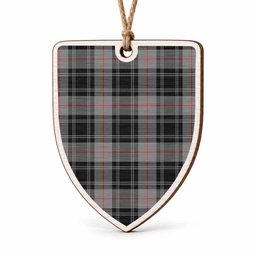 Moffat Tartan Shield Wood Ornament , Pick Your Clan & Regional Plaid