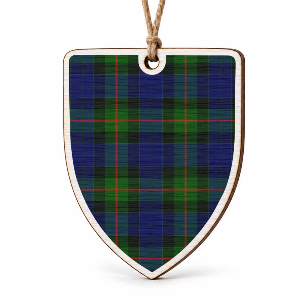 Jamieson Tartan Shield Wood Ornament , Pick Your Clan & Regional Plaid
