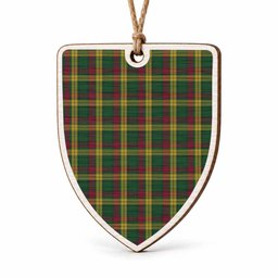 MacMillan (McMillan) Tartan Shield Wood Ornament , Pick Your Clan & Regional Plaid