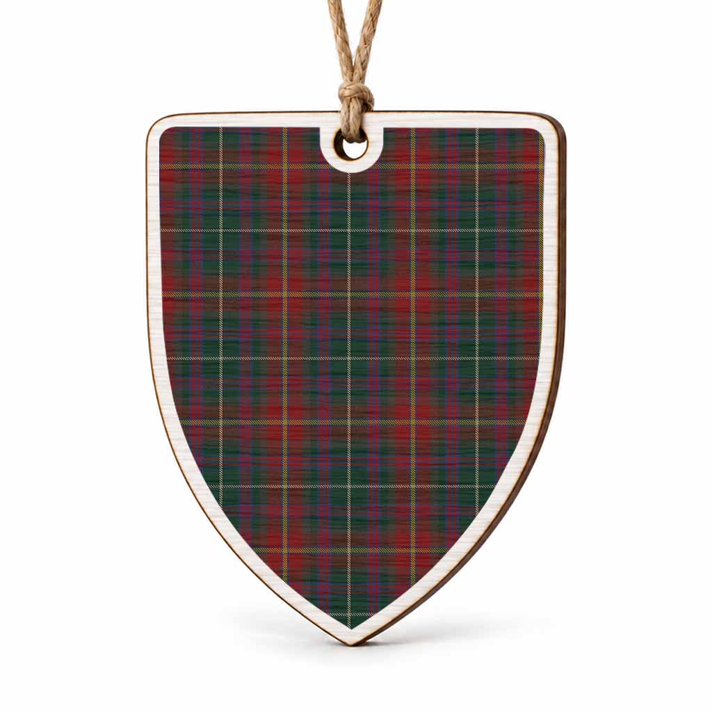 Meath Tartan Shield Wood Ornament , Pick Your Clan & Regional Plaid