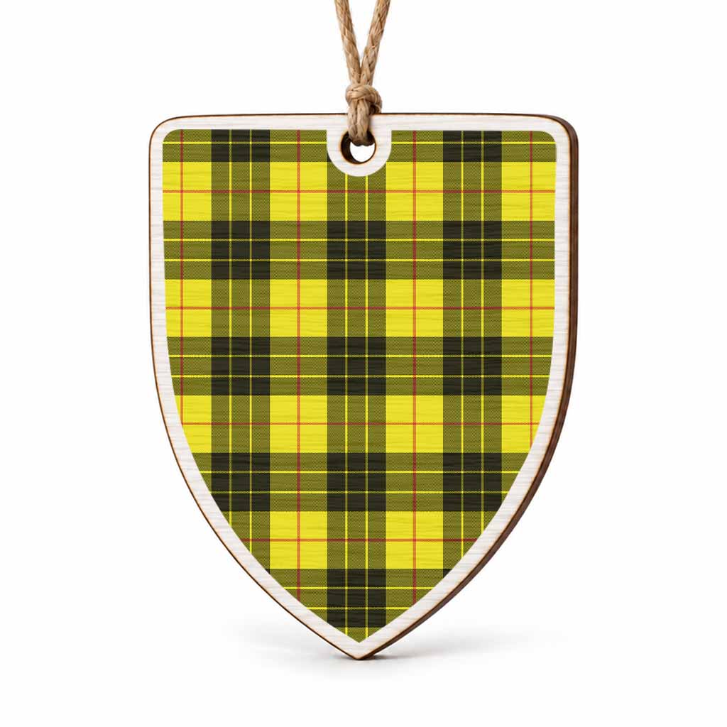 MacLeod (McLeod) Tartan Shield Wood Ornament , Pick Your Clan & Regional Plaid