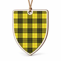 MacLeod (McLeod) Tartan Shield Wood Ornament , Pick Your Clan & Regional Plaid