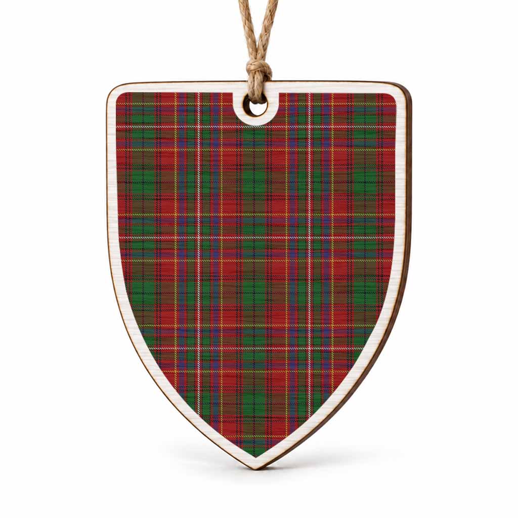 Innes Tartan Shield Wood Ornament , Pick Your Clan & Regional Plaid