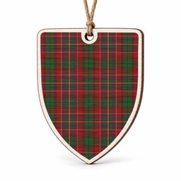 Innes Tartan Shield Wood Ornament , Pick Your Clan & Regional Plaid