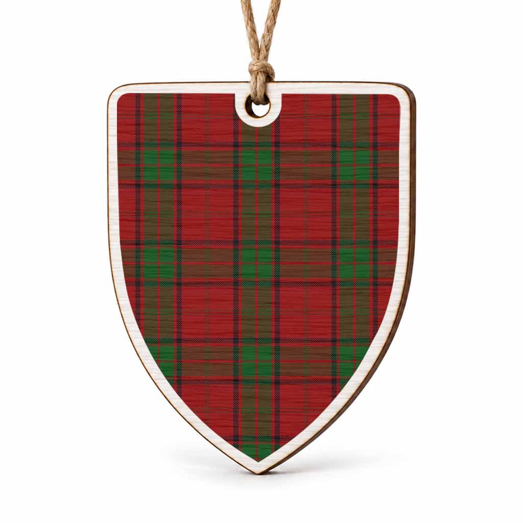 Maxwell Tartan Shield Wood Ornament , Pick Your Clan & Regional Plaid