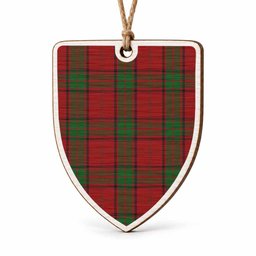 Maxwell Tartan Shield Wood Ornament , Pick Your Clan & Regional Plaid