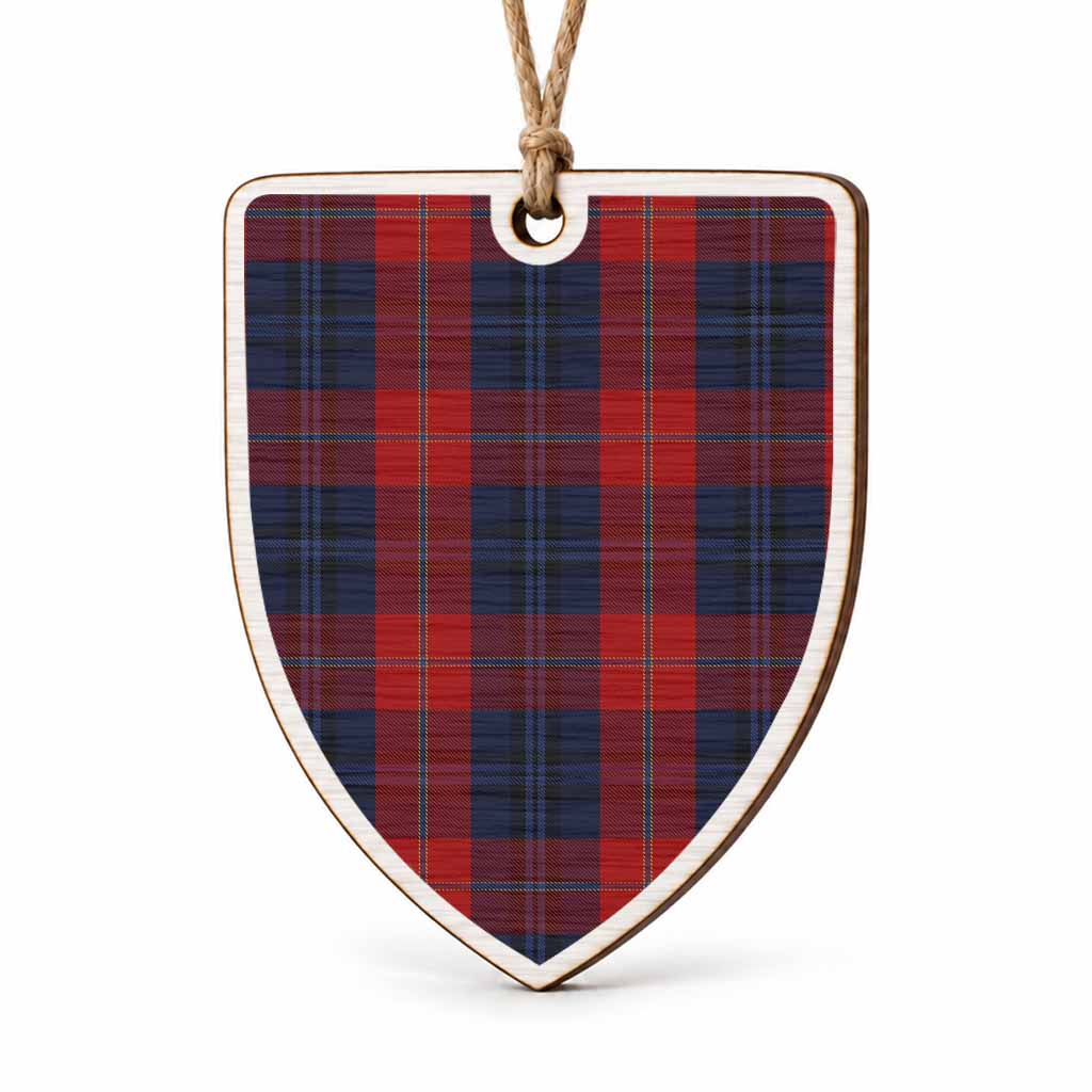 McKnight Tartan Shield Wood Ornament , Pick Your Clan & Regional Plaid