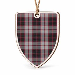 MacPherson (McPherson) Tartan Shield Wood Ornament , Pick Your Clan & Regional Plaid