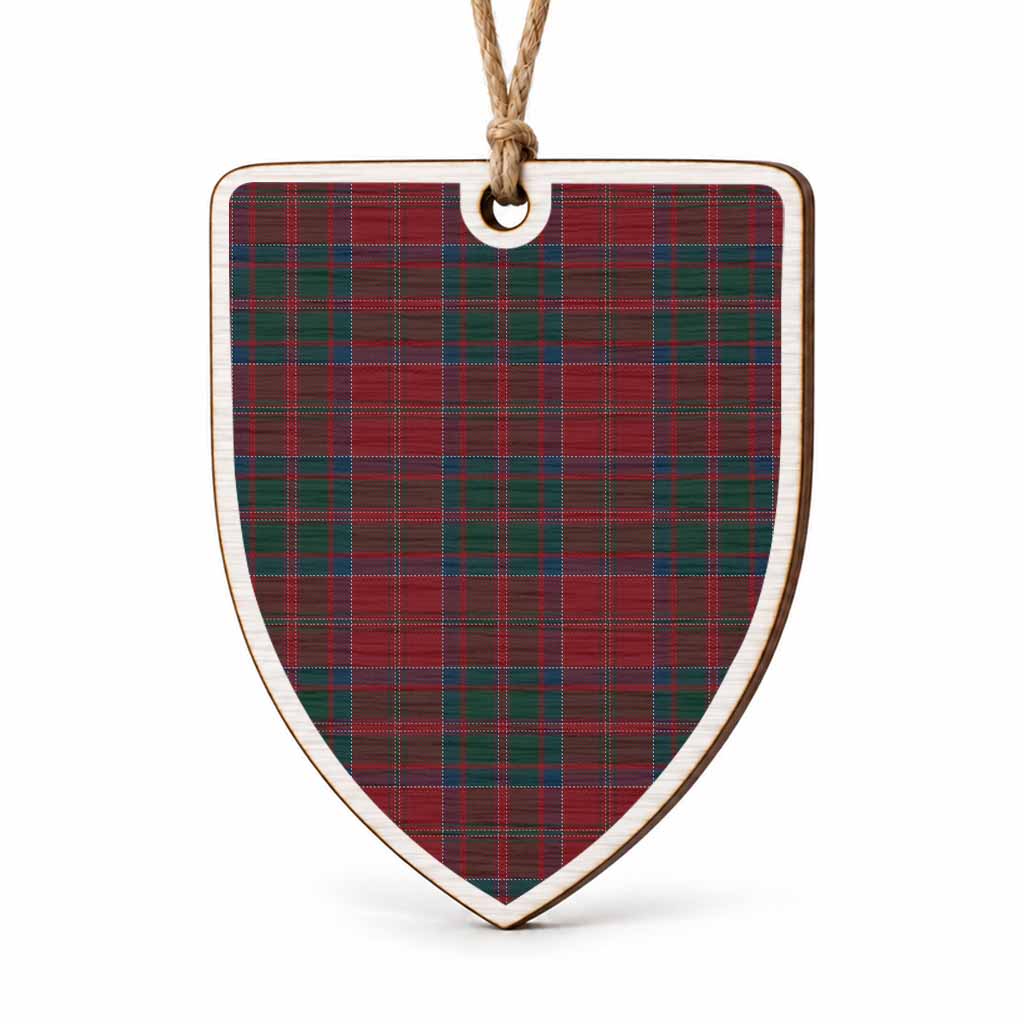 MacDonald (McDonald) of Glencoe Tartan Shield Wood Ornament , Pick Your Clan & Regional Plaid