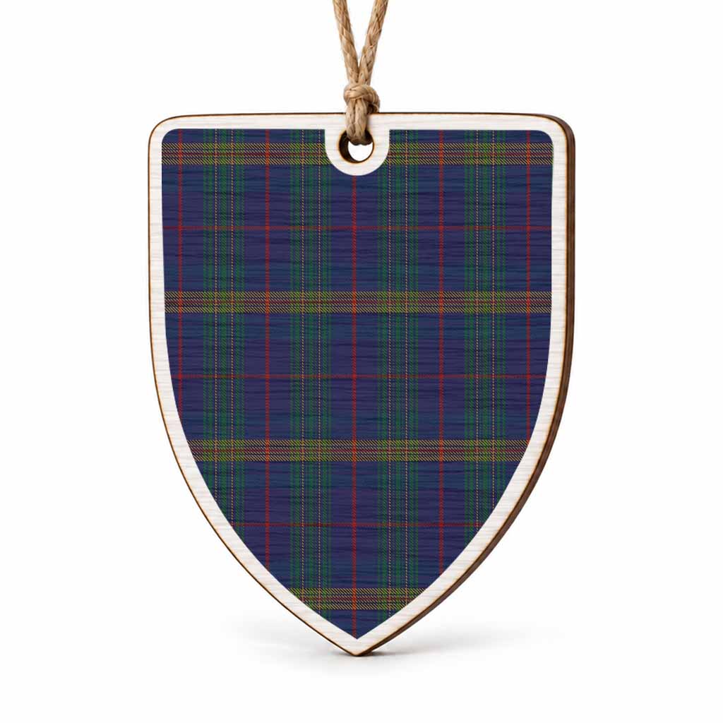 Jenkins of Wales Tartan Shield Wood Ornament , Pick Your Clan & Regional Plaid