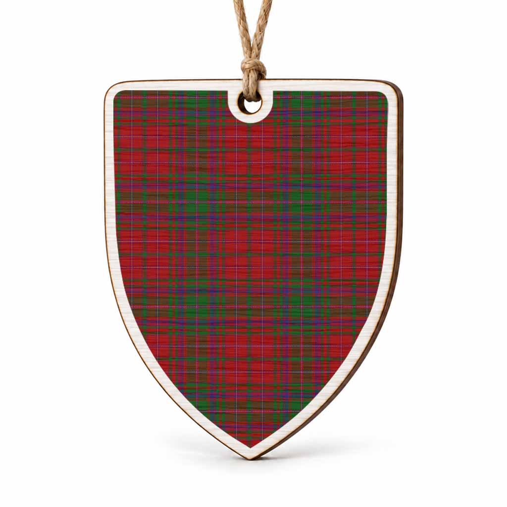MacDougall (McDougall) Tartan Shield Wood Ornament , Pick Your Clan & Regional Plaid