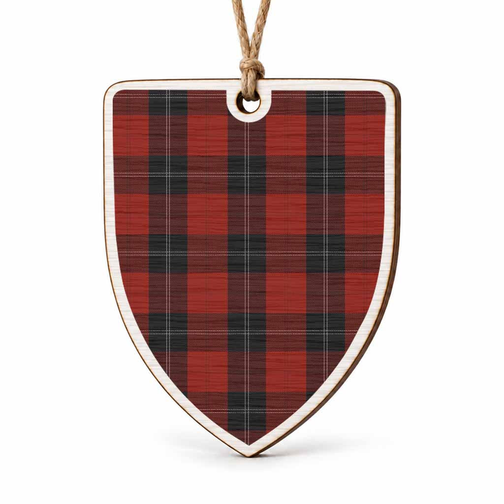 Ramsay Tartan Shield Wood Ornament , Pick Your Clan & Regional Plaid