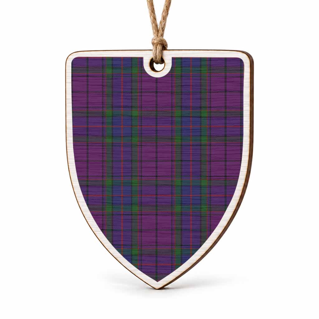 Wardlaw Tartan Shield Wood Ornament , Pick Your Clan & Regional Plaid