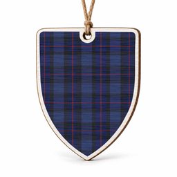 Rangers Tartan Shield Wood Ornament , Pick Your Clan & Regional Plaid