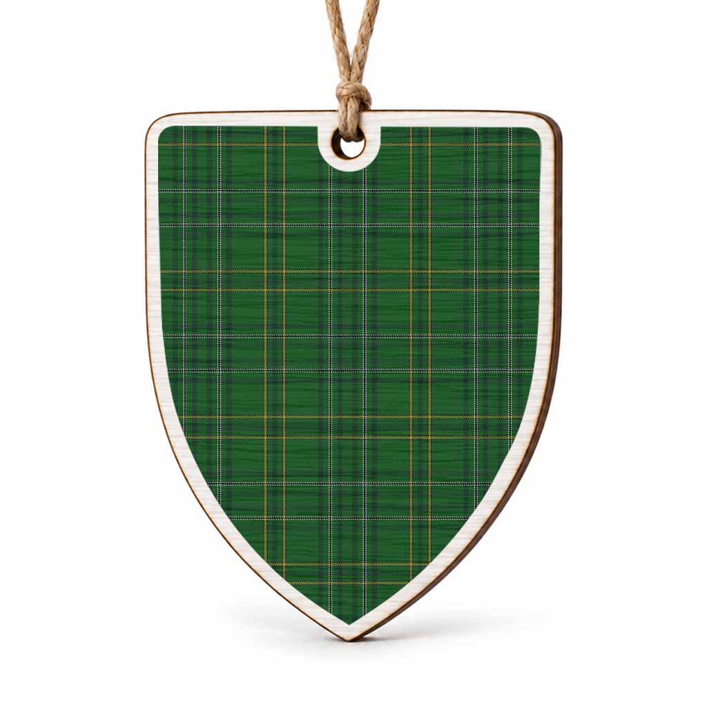 Wexford Tartan Shield Wood Ornament , Pick Your Clan & Regional Plaid
