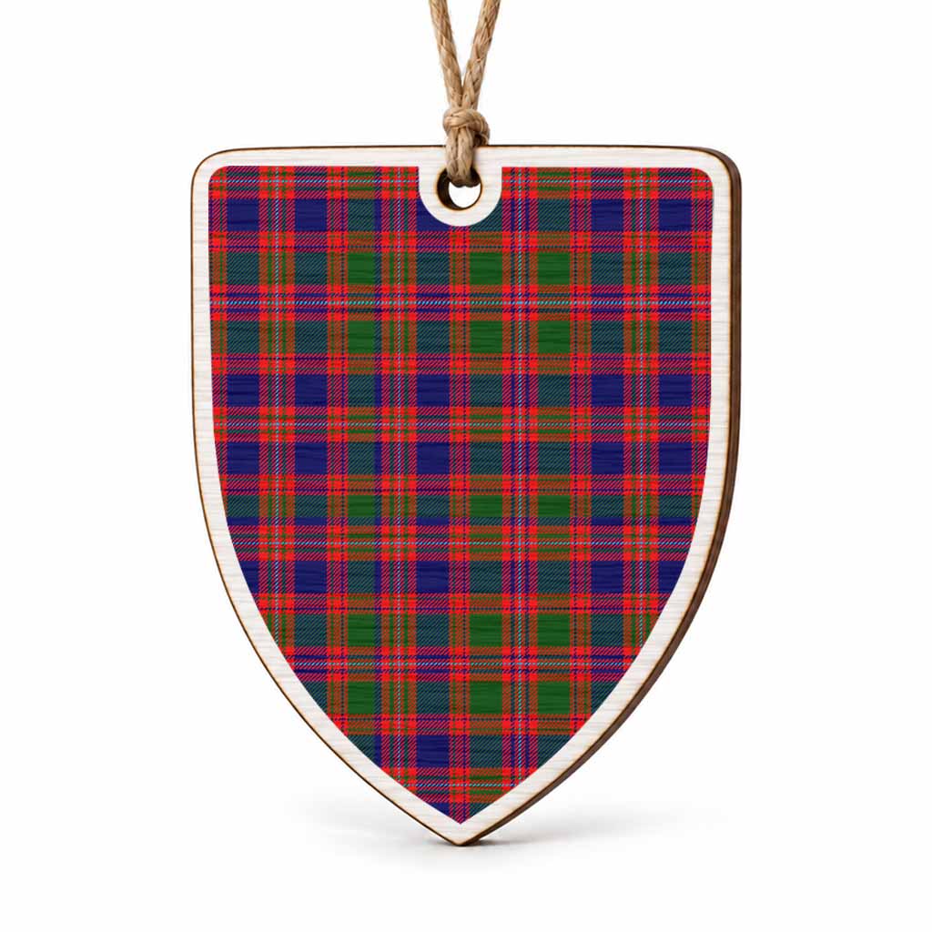 Wright Tartan Shield Wood Ornament , Pick Your Clan & Regional Plaid