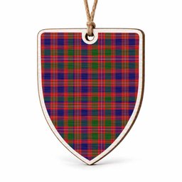 Wright Tartan Shield Wood Ornament , Pick Your Clan & Regional Plaid