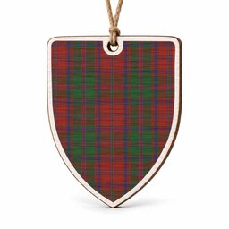Stewart (Stuart) of Appin Tartan Shield Wood Ornament , Pick Your Clan & Regional Plaid