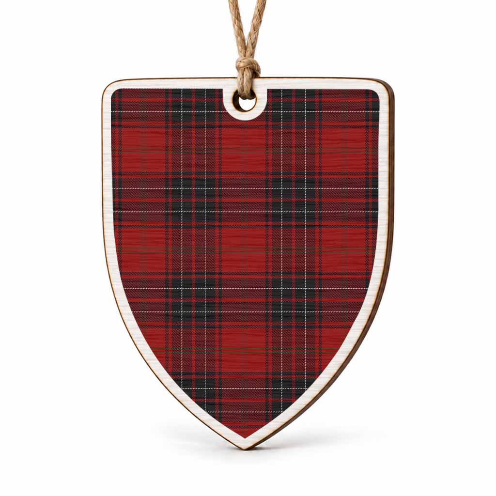 Wemyss Tartan Shield Wood Ornament , Pick Your Clan & Regional Plaid