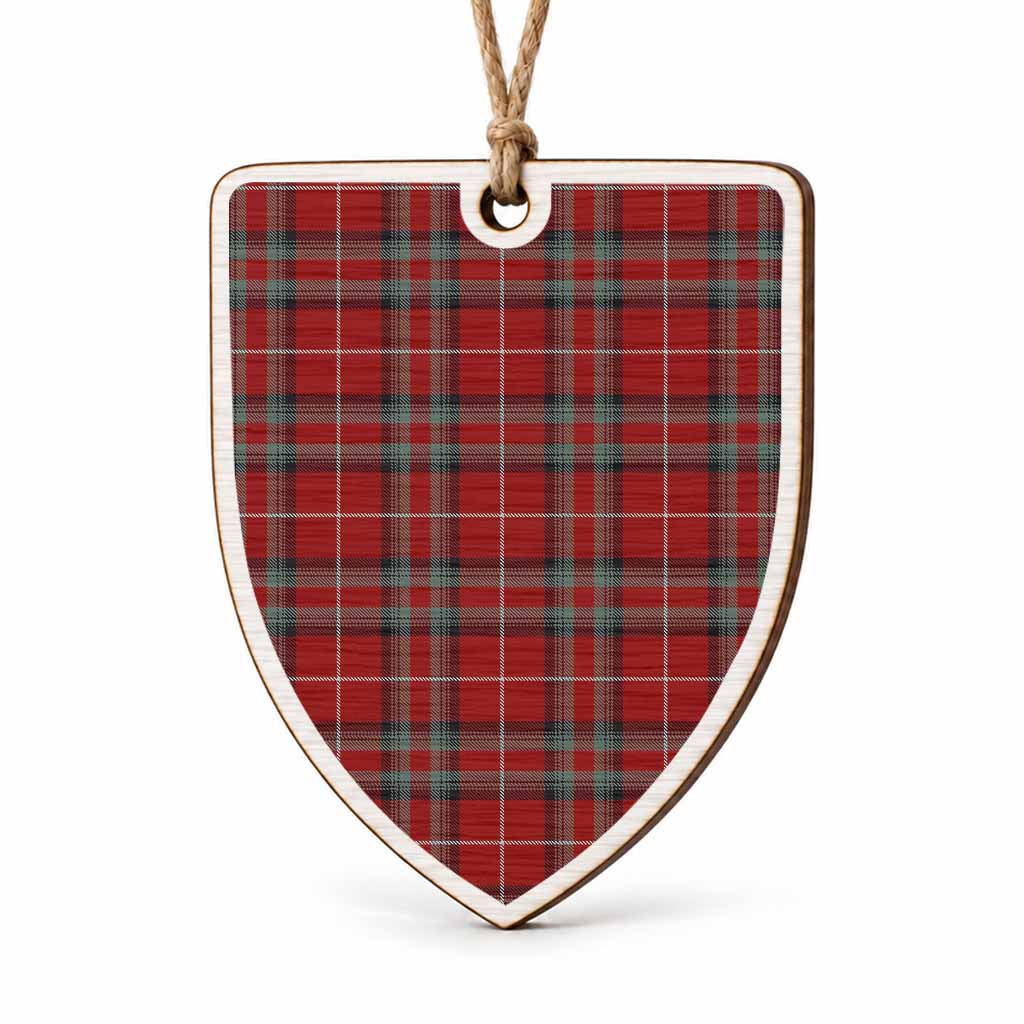 Stewart (Stuart) of Bute Tartan Shield Wood Ornament , Pick Your Clan & Regional Plaid