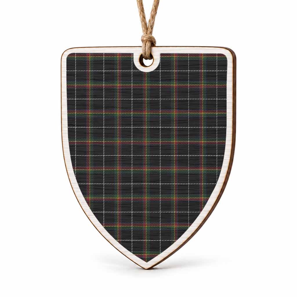 Stott Tartan Shield Wood Ornament , Pick Your Clan & Regional Plaid