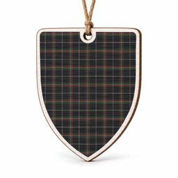 Stott Tartan Shield Wood Ornament , Pick Your Clan & Regional Plaid