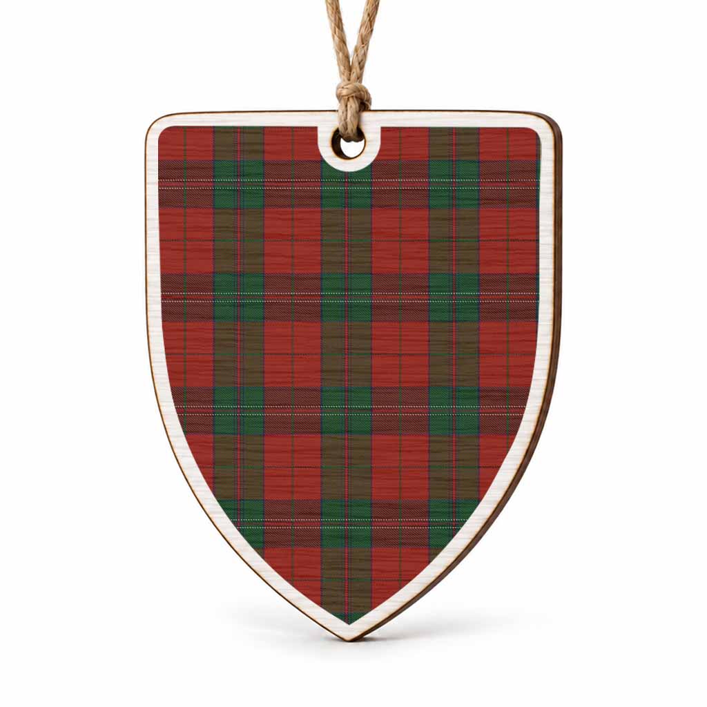 Thomas of Wales Tartan Shield Wood Ornament , Pick Your Clan & Regional Plaid