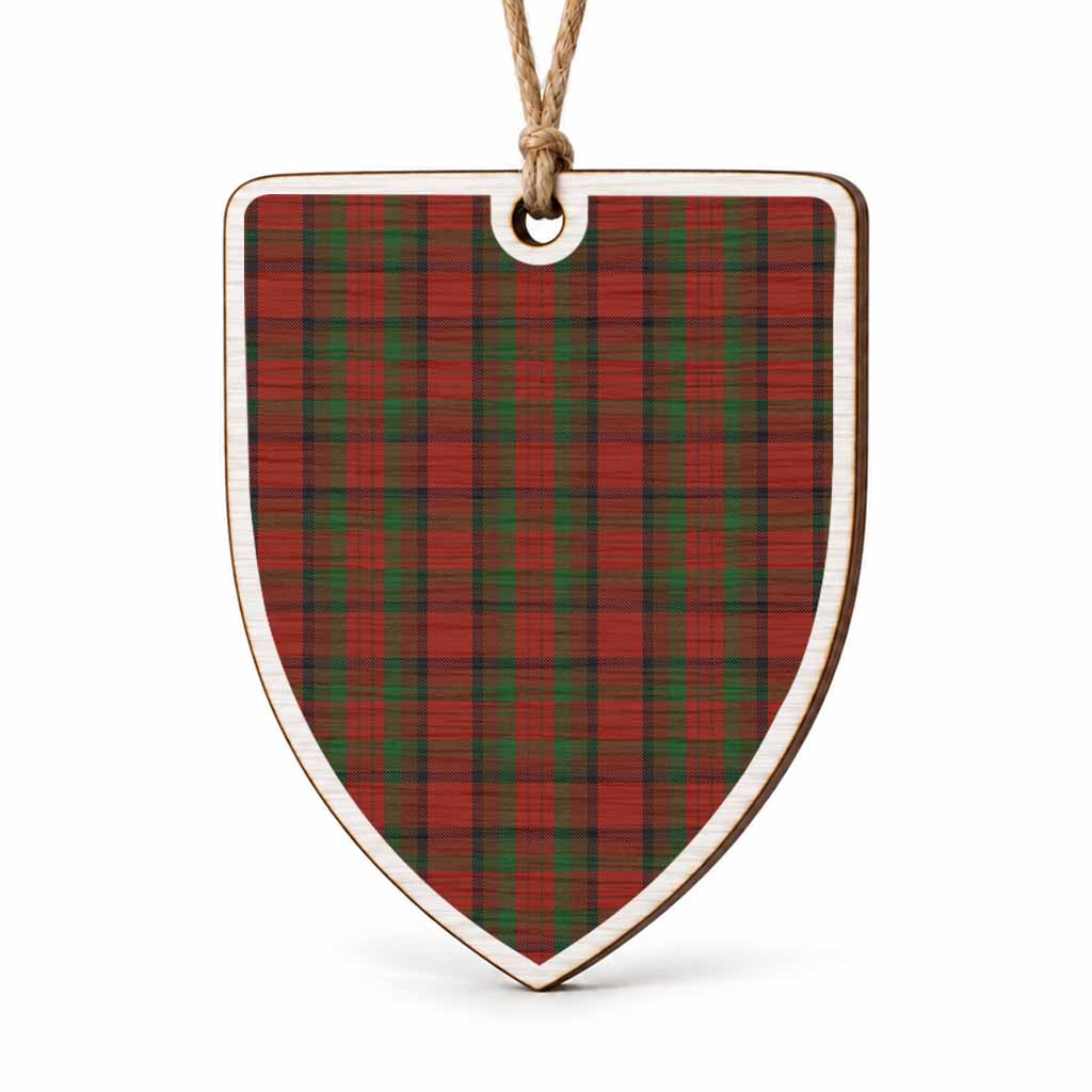 Tipperary Tartan Shield Wood Ornament , Pick Your Clan & Regional Plaid