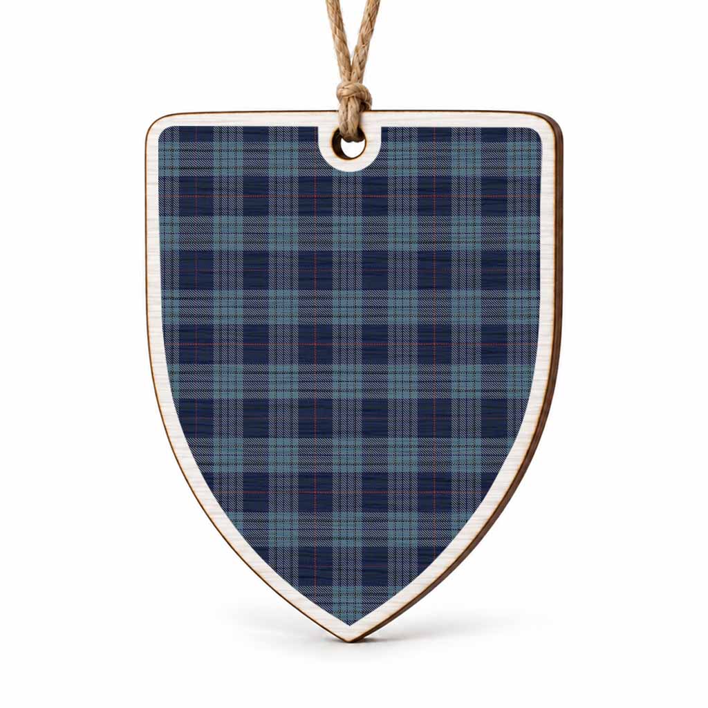 Roberts of Wales Tartan Shield Wood Ornament , Pick Your Clan & Regional Plaid