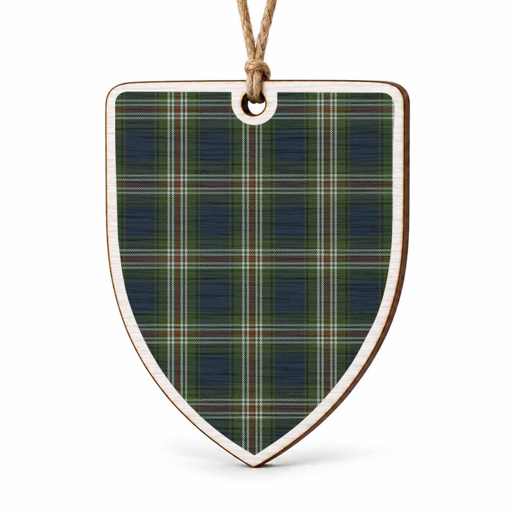 Todd Tartan Shield Wood Ornament , Pick Your Clan & Regional Plaid