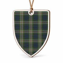 Todd Tartan Shield Wood Ornament , Pick Your Clan & Regional Plaid