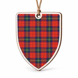 Ruthven Tartan Shield Wood Ornament , Pick Your Clan & Regional Plaid