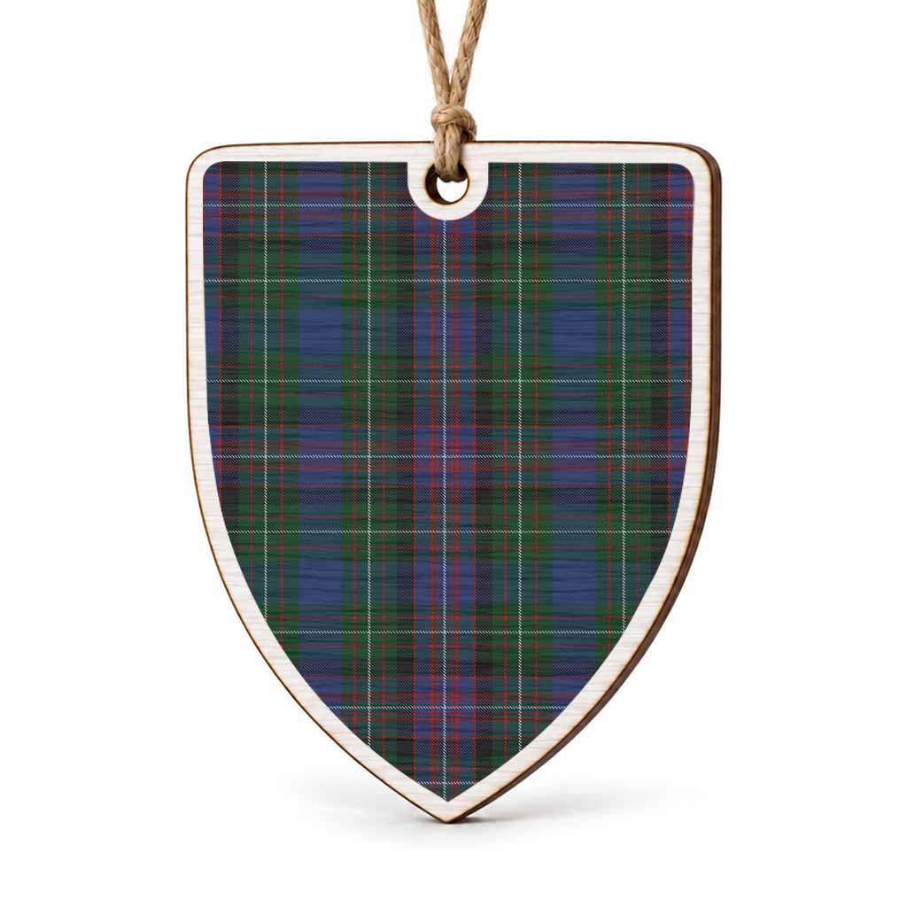 Rankin Tartan Shield Wood Ornament , Pick Your Clan & Regional Plaid
