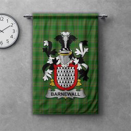 ScotsTee Shop Irish Barnewall Clan Coat of Arms Irish Tartan Gonfalon Flag