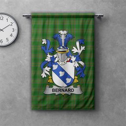 ScotsTee Shop Irish Bernard Clan Coat of Arms Irish Tartan Gonfalon Flag