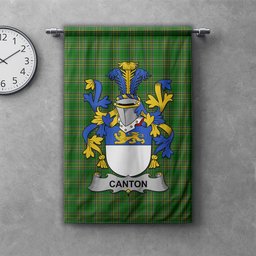 ScotsTee Shop Irish Canton Clan Coat of Arms Irish Tartan Gonfalon Flag